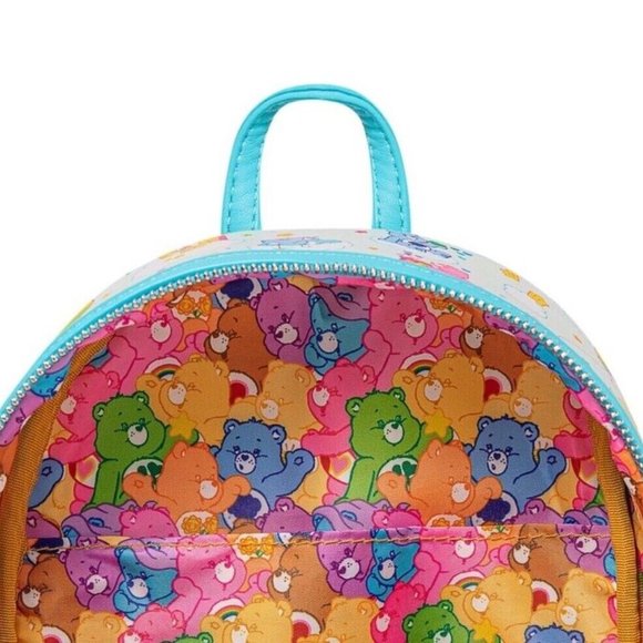 Loungefly Care Bears Mini Backpack 40th Anniversary All Over Pattern Bag - Picture 11 of 11